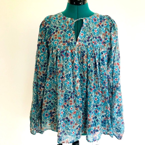 Warm  Floral Print Top - Picture 3 of 7